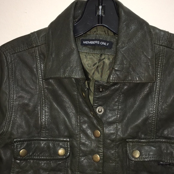 Vintage Members Only leather jacket - Picture 5 of 8